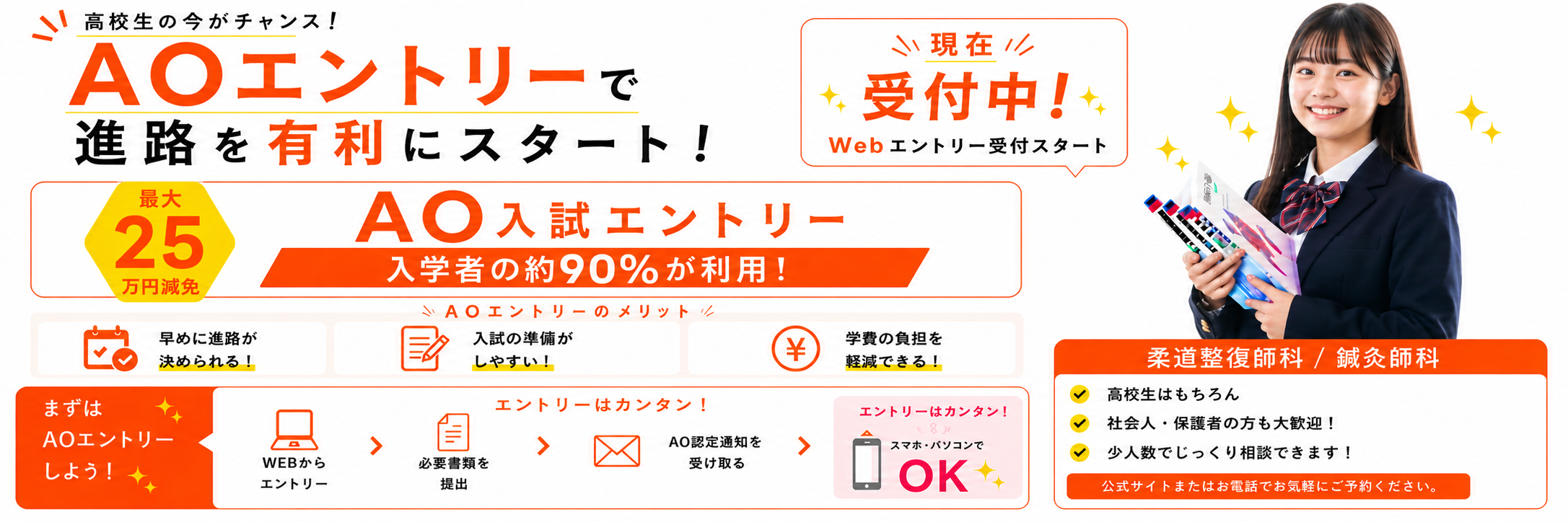 AO入試エントリーが始まります