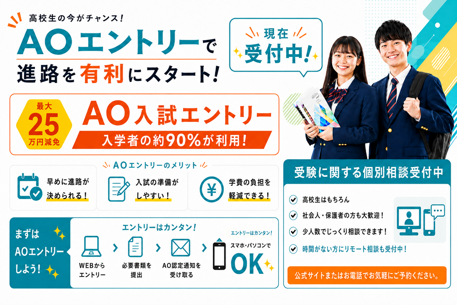 AO入試【A日程】終了間近！