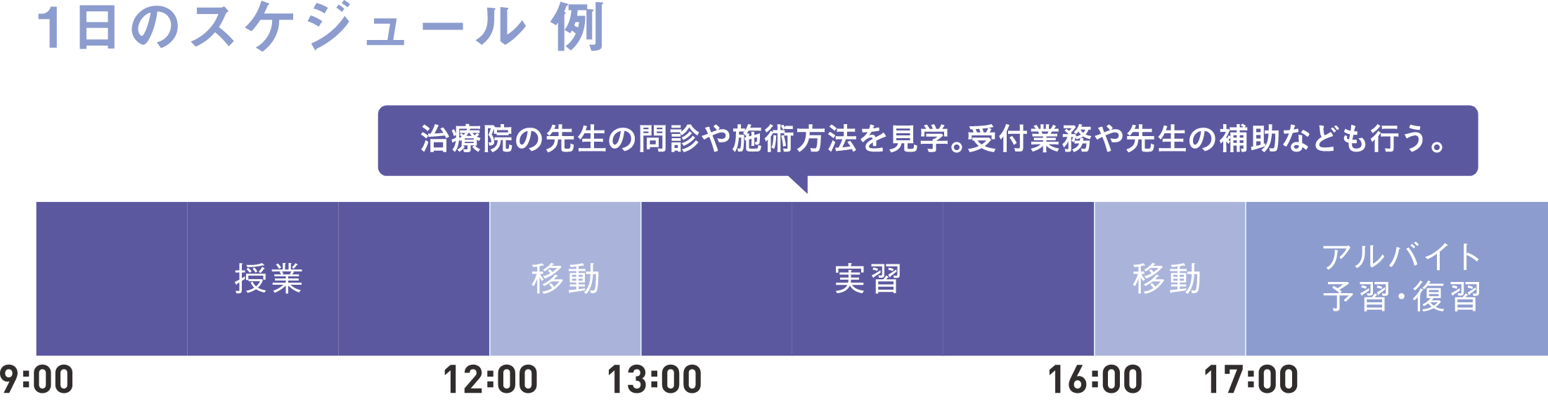 1日のスケジュール例
